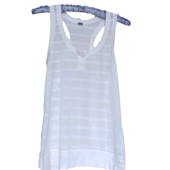 FOSSIL Y2K White Burnout Racerback Tank XS - Picture 1 of 10